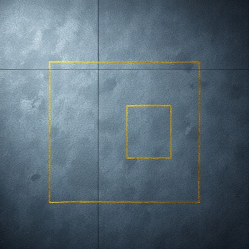 Abstraktna kompozicija črne kamnite površine z zlato geometrijsko linijo